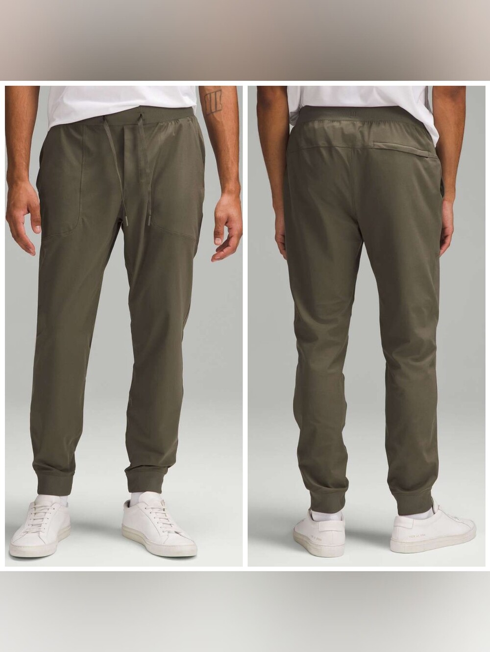 Lululemon ABC Men's Skinny-Fit Joggers, Army Green, XL, Lululemon Sweatpants